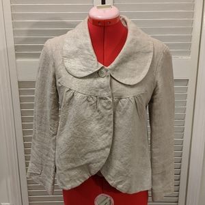 Anthropologie (Elevenses) Linen Jacket